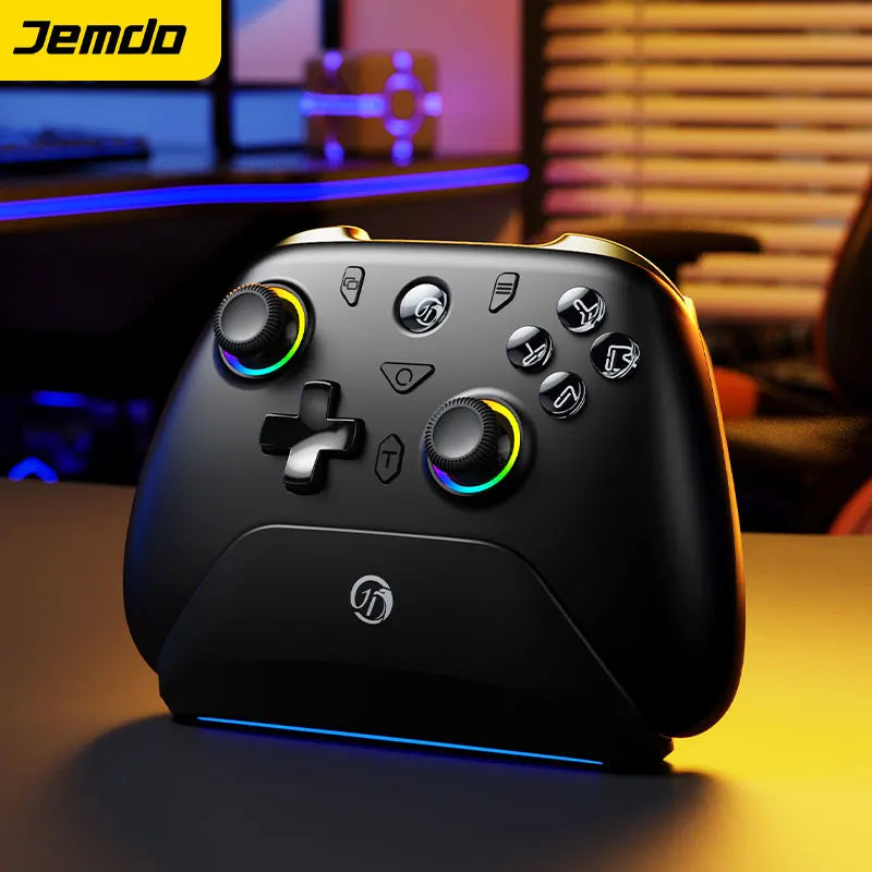 Jemdo Wireless Gamepad Controller for PS4 for PS3 Switch PC Vibration Motor Feature Compatible with All Platforms