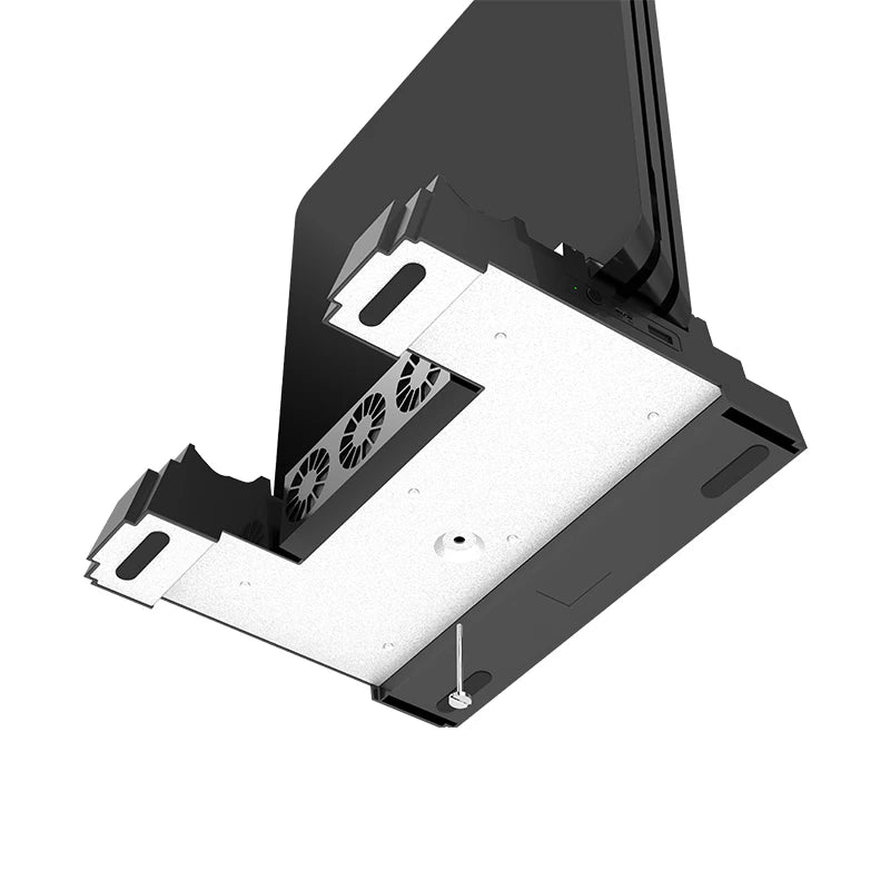 PS4 Slim Vertical Stand Cooling Fan Game Cd Storage Rack Controller Wireless Handle Charging Stand for PS4 Pro Slim Console