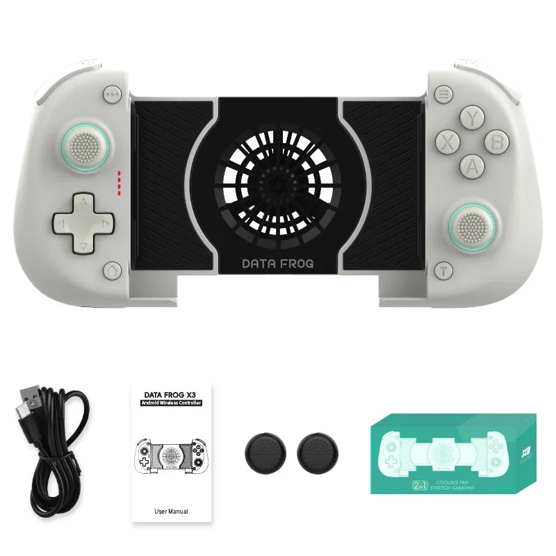 DATA FROG X3 Mobile Gamepad Android Phone Game Controller with Cloud Gaming for Xbox Game Pass STADIA XCloud Hall Effect Joy