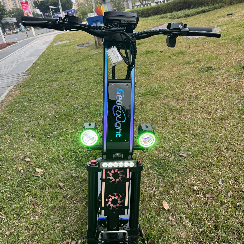 American Stock Geofought G14 72V 10000W Dual Motor 13inch Fat Tire 35ah Battery 200kg MAX Load Electric Scooter for Adults