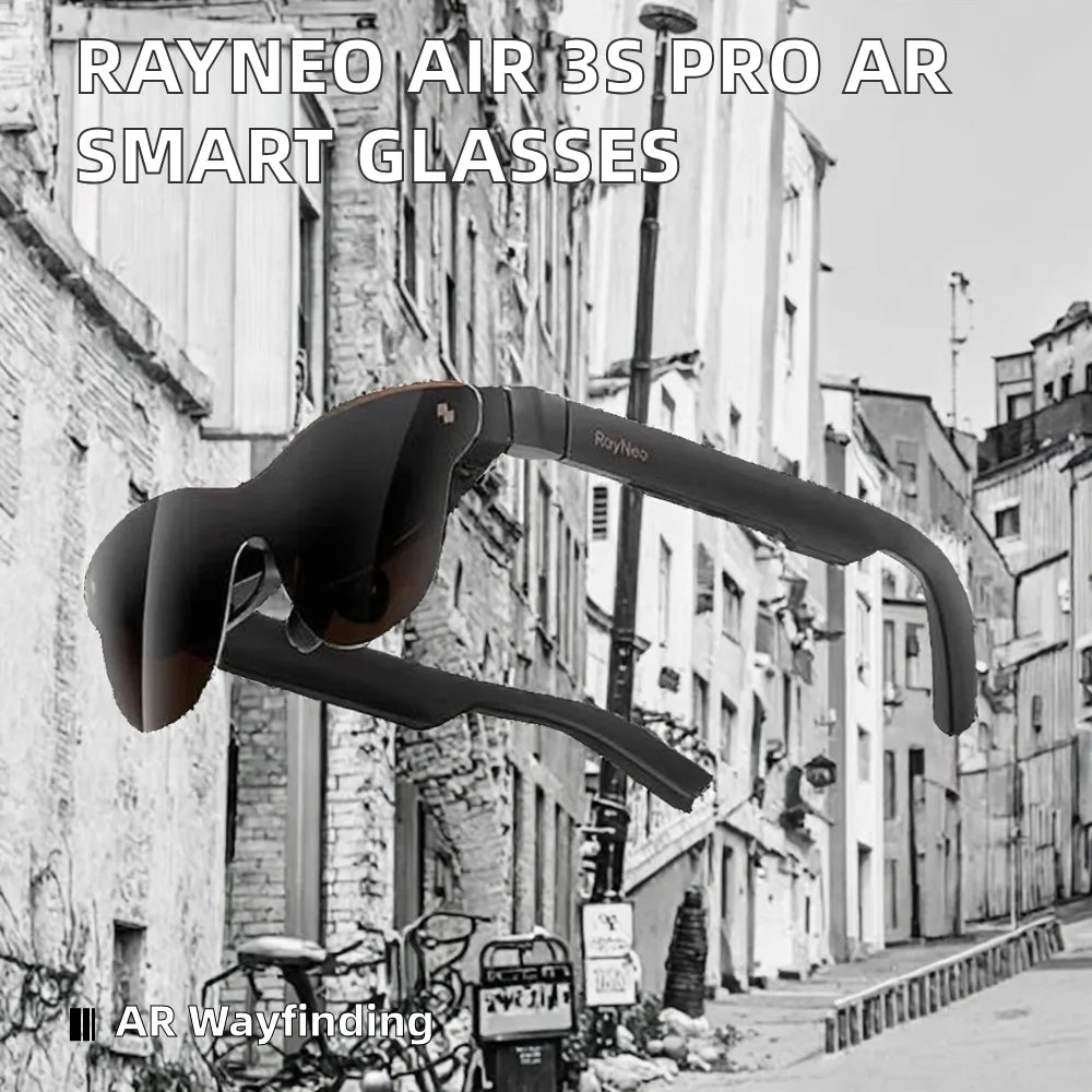 Trending Rayneo Air 3s Pro AR Smart Glasses Speaker Type-C Charging 1200nits HD Screen 135inches 3840 Hz PWM for Xbox/PS5/Switch
