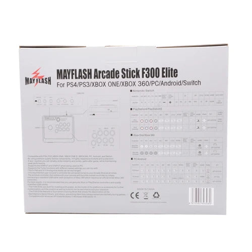 Mayflash Arcade Fight Stick Joystick Fightstick F300 and F300 Elite for PS4 / PS3 / XBOX ONE / XBOX 360 / PC