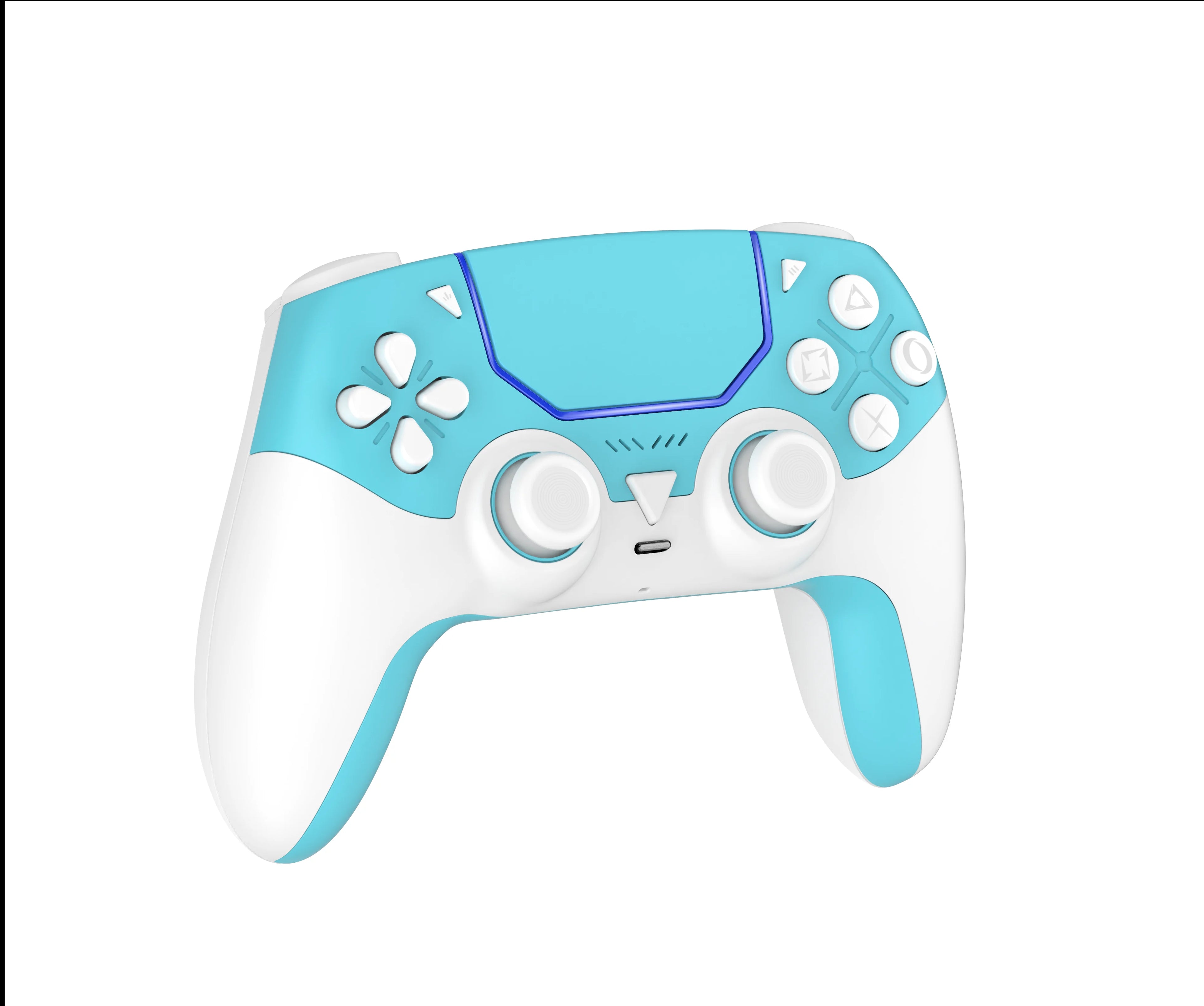 Wireless Controller 6-AXIS GYRO Sensor for P5/P5 Slim/PS5 Pro Dual Vibration Gamepad with Touchpad Rechargeable