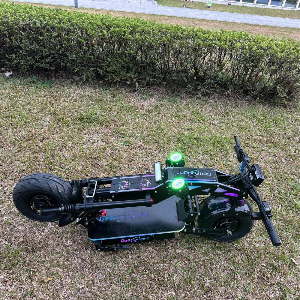 American Stock Geofought G14 72V 10000W Dual Motor 13inch Fat Tire 35ah Battery 200kg MAX Load Electric Scooter for Adults