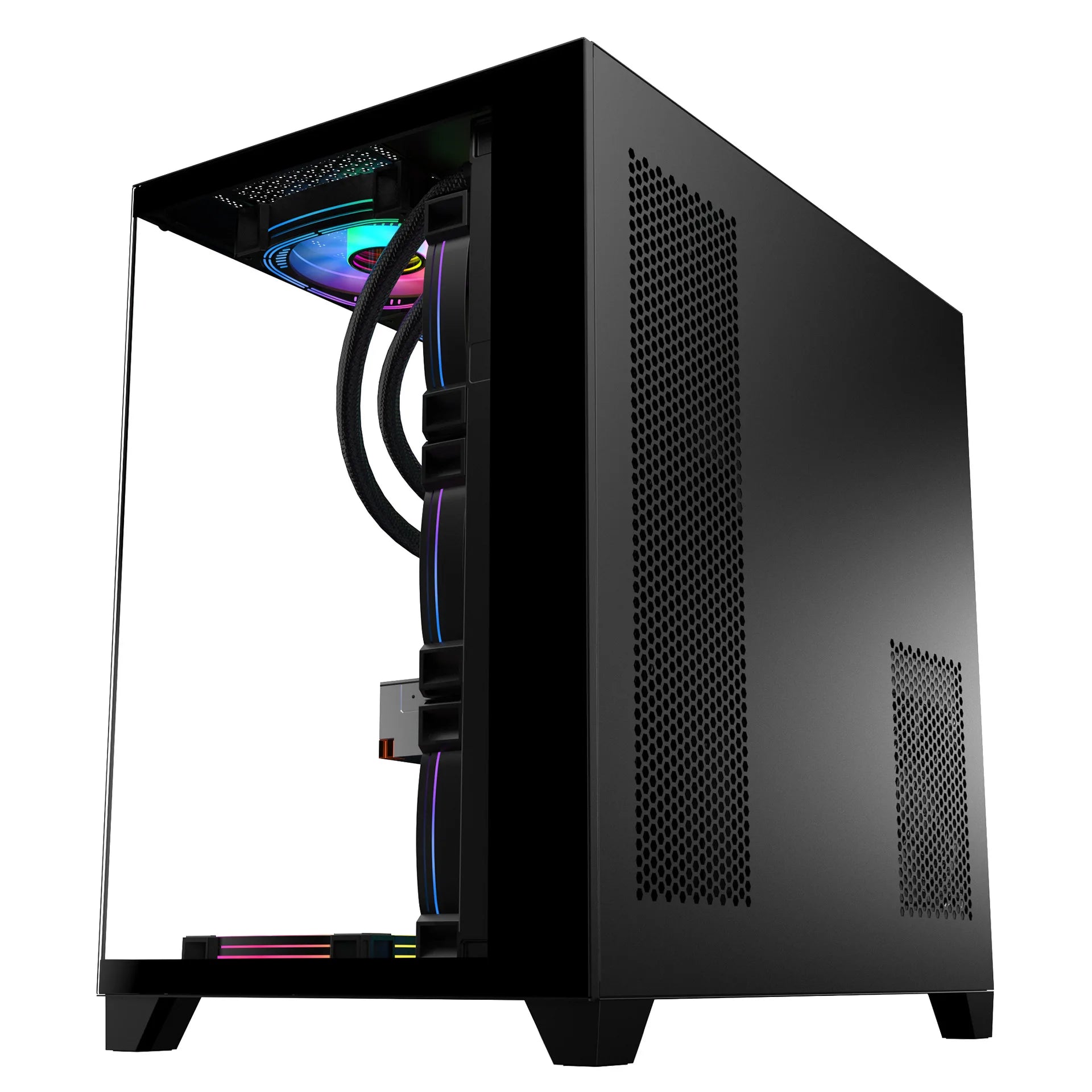 2026 Best Selling Empty Customization Modern Desktop Gamer PC Computer USB3.0 PC Chassis ATX Business E-Sports Gaming
