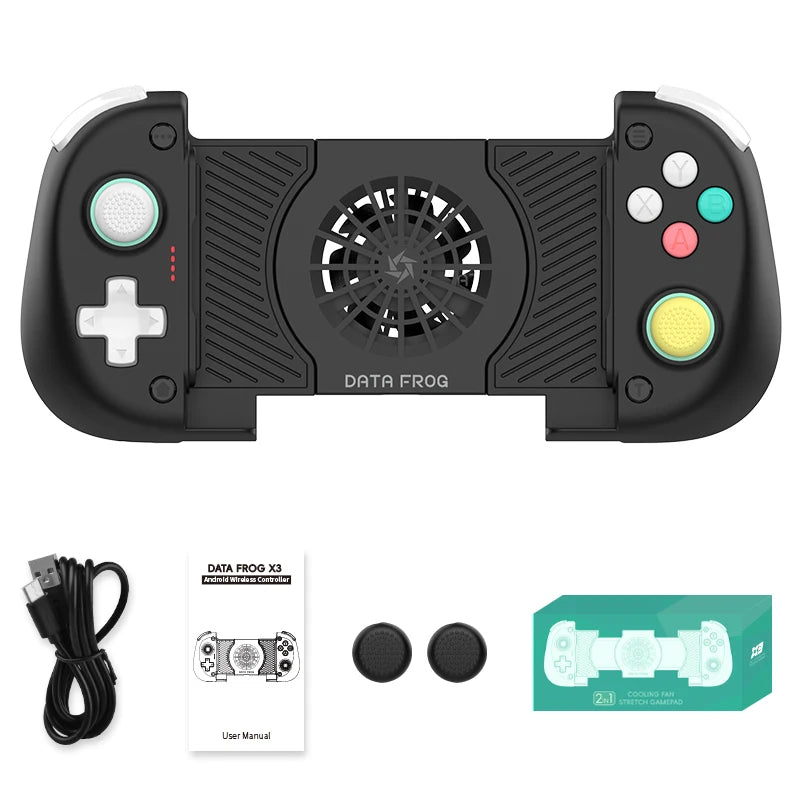 DATA FROG X3 Mobile Gamepad Android Phone Game Controller with Cloud Gaming for Xbox Game Pass STADIA XCloud Hall Effect Joy