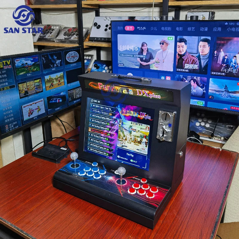 DX Plush Portable Table Coin Street Fighter Arcade Machine Retro Kit Juego Gaming Console Pandoras Box Arcade 5000 in 1