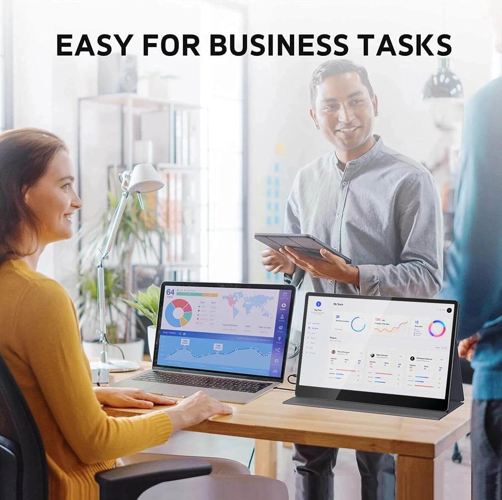 Sibolan Screen Compatible With Ps4 for Xbox Portable Multi Parameter Monitor Portable Multi Touch Gaming Monitor