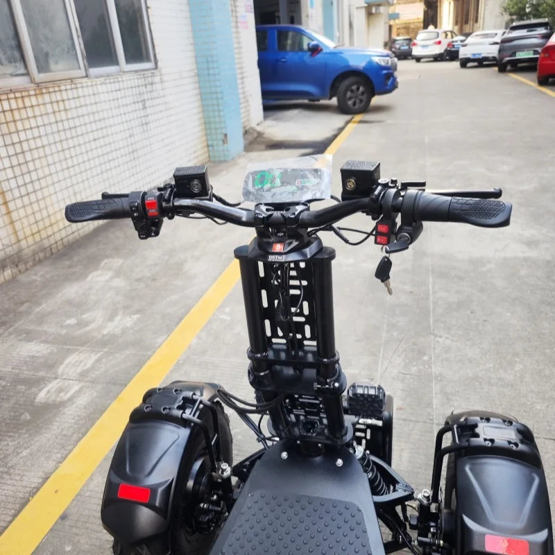 High Power 10000W Motor 50 M-p-h Folding All Terrain 60v 60ah Domestic Battery 4 Wheel 4x4 Off Road Electric Scooter