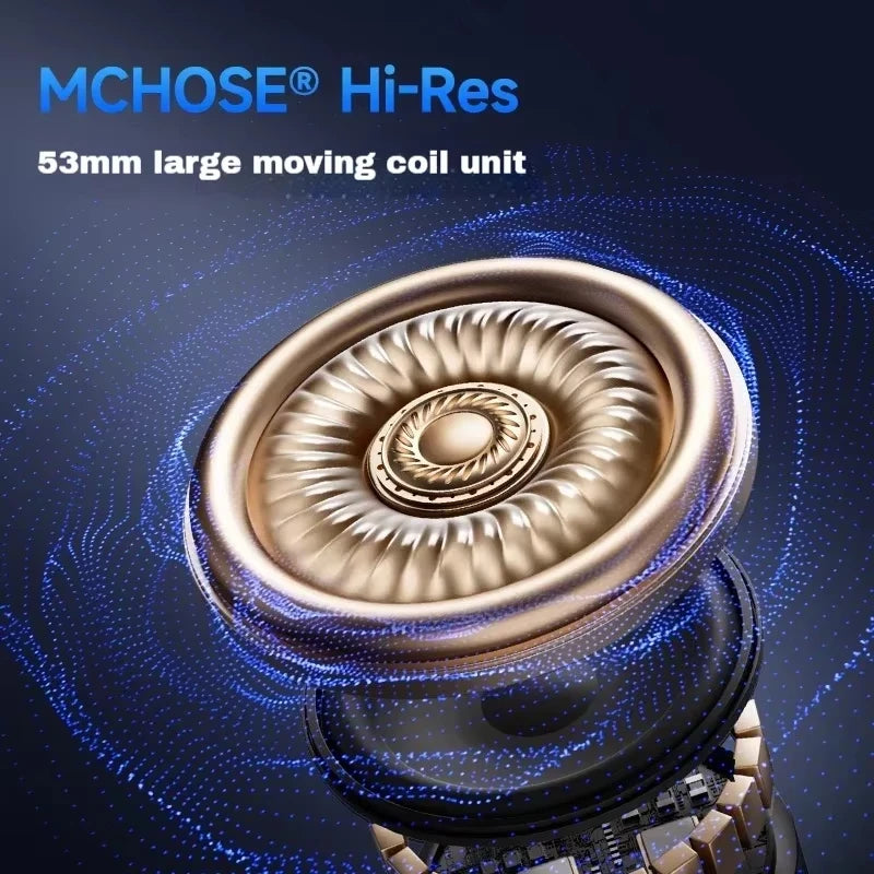 MCHOSE V9 Pro Dynamic Earphones 3-Mode Wireless Noise Reduction Mic Customized Head-mounted Gaming Music for PC Mobile Gaming