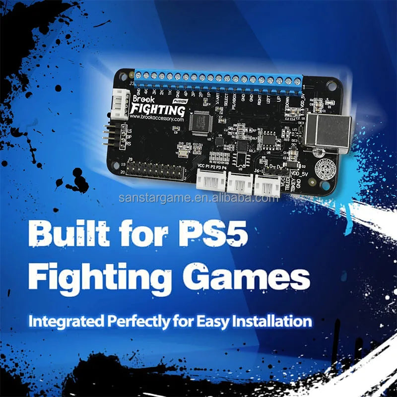 Ultimate Component for PS5 Fighting Games Xbox Series X/S/Switch/PS4/PS3/Xbox Brook Universal Fighting Board Brook Fight Board