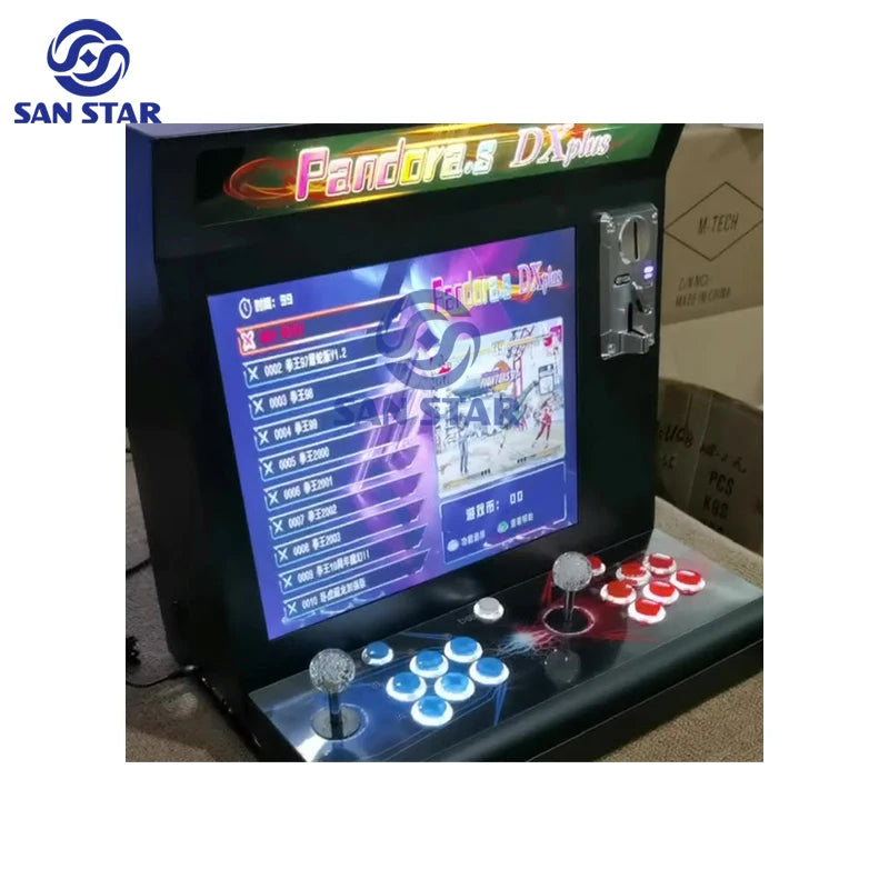 DX Plush Portable Table Coin Street Fighter Arcade Machine Retro Kit Juego Gaming Console Pandoras Box Arcade 5000 in 1