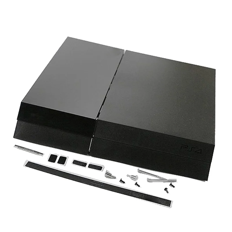 Housing Case Console Replacement Shell for PlayStation 4 PS4 1000 1100 Host Replacement Shell Matching Stickers