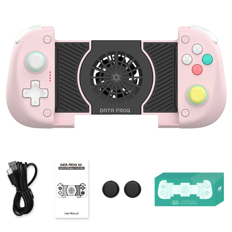 DATA FROG X3 Mobile Gamepad Android Phone Game Controller with Cloud Gaming for Xbox Game Pass STADIA XCloud Hall Effect Joy