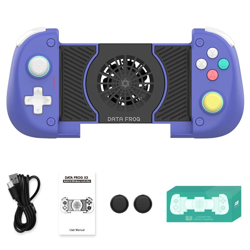 DATA FROG X3 Mobile Gamepad Android Phone Game Controller with Cloud Gaming for Xbox Game Pass STADIA XCloud Hall Effect Joy