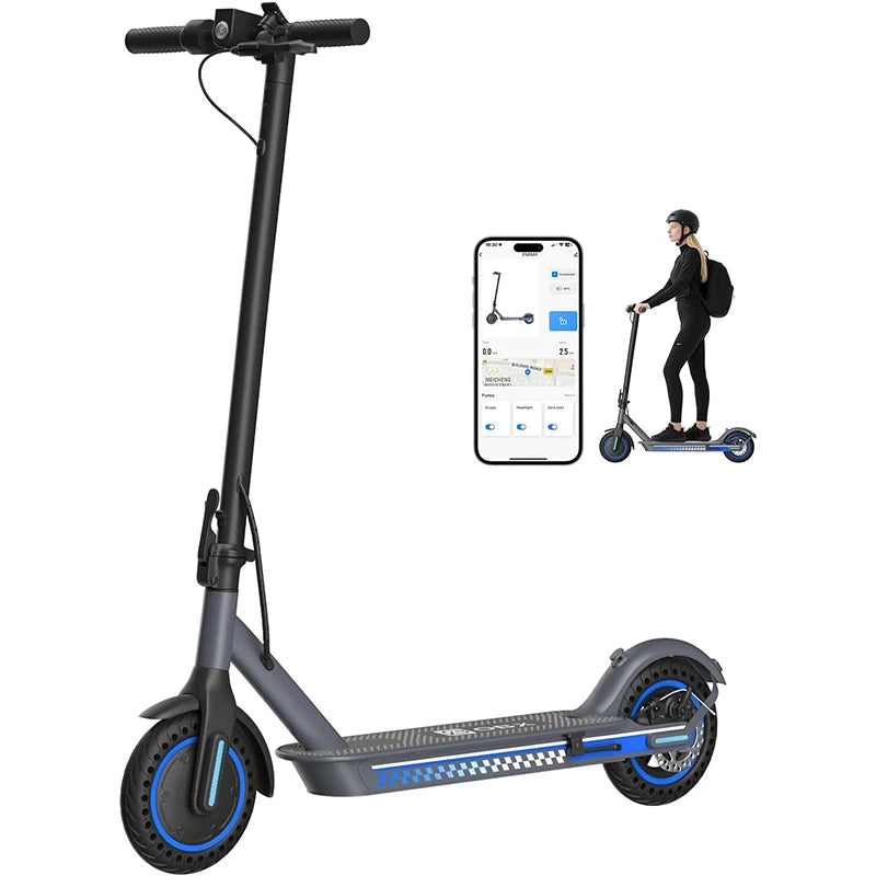 ES8501-BL-US Electric Scooter Foldable Mobility E Scooter with 350W Motor 25kmh Max Speed Free Shipping US Warehouse Made China