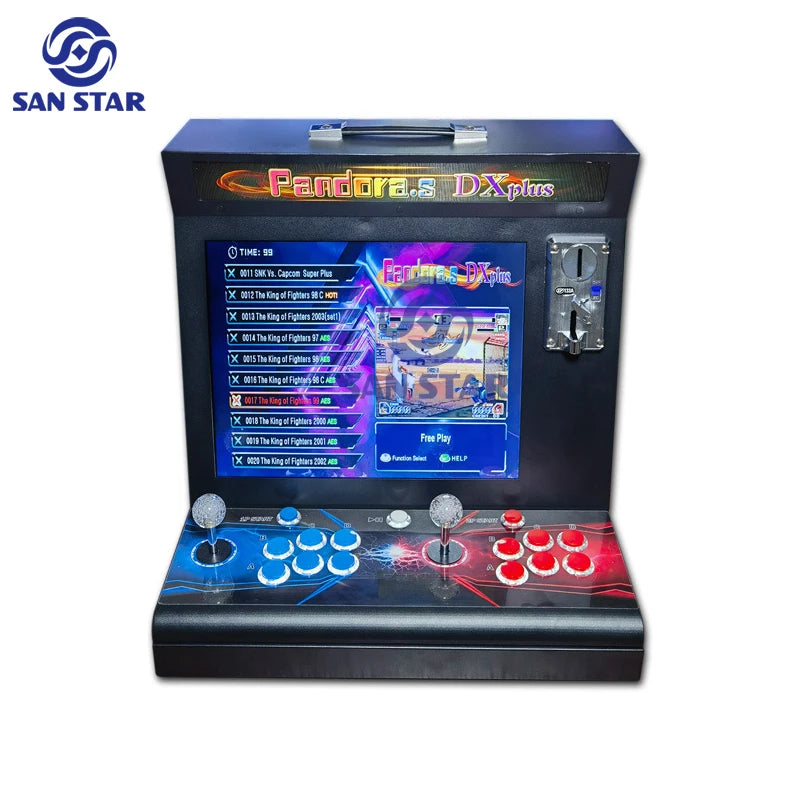DX Plush Portable Table Coin Street Fighter Arcade Machine Retro Kit Juego Gaming Console Pandoras Box Arcade 5000 in 1