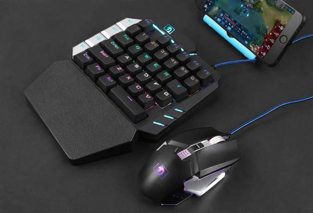 K109 One-Handed Machine Keypad Mobile Mechanical Gaming PlayerUnknown's Battlegrounds PUBG Keyboard for Mini Machine Keypad