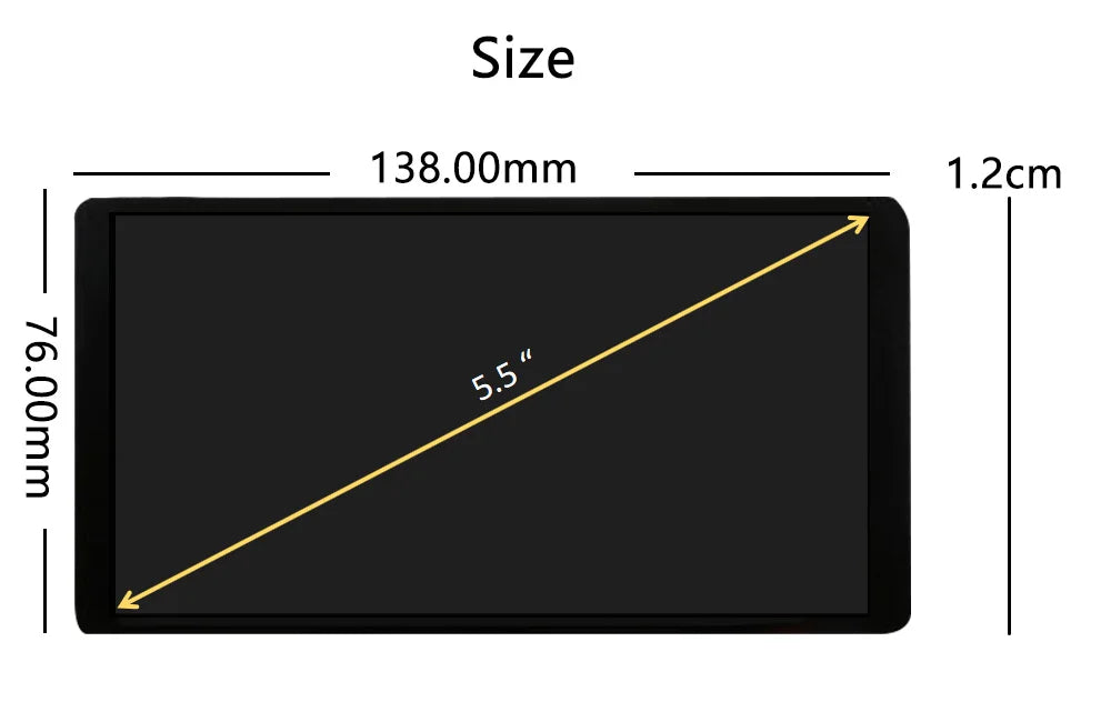 5.5" 5.5 Inch AMOLED Display 1920x1080 HDM I  MIPI OLED Display module CTP Capacitive Touch Panel Screen raspberry pi PS4