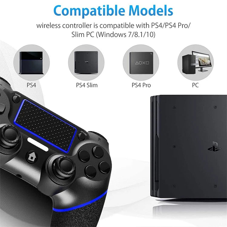 New Arcade Double Shock Wireless Gamepad for Ps4 Console for Ps3 Ps4 Controller Joysticks Game Controller