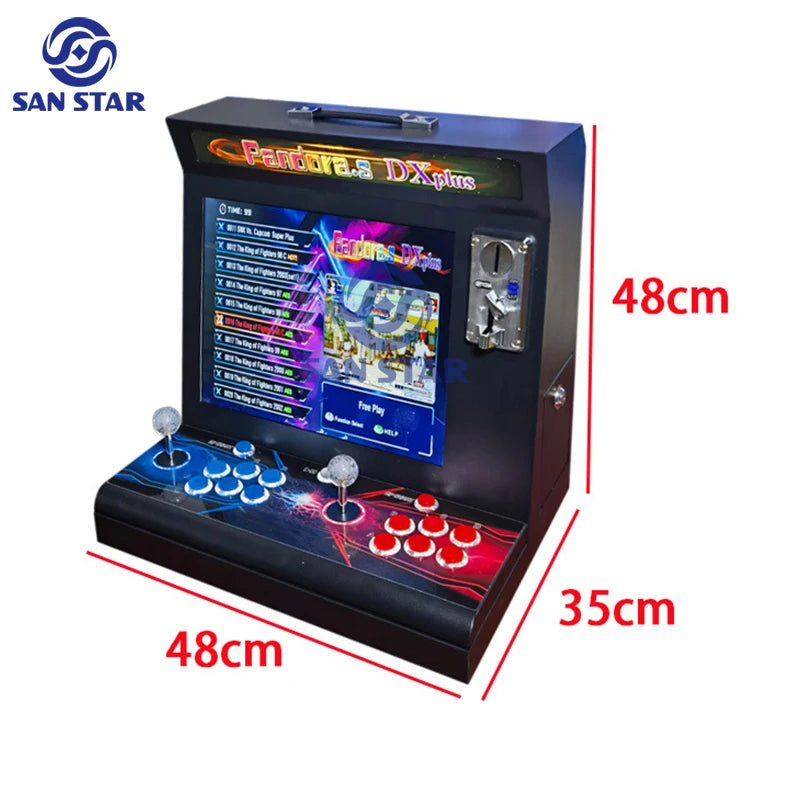 DX Plush Portable Table Coin Street Fighter Arcade Machine Retro Kit Juego Gaming Console Pandoras Box Arcade 5000 in 1