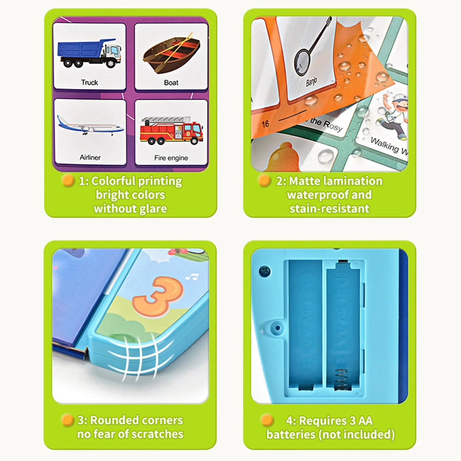 Children Electronic Book English Educational Sound Reading Machine Smart Electronic Books Story for Kids Students Children Gifts