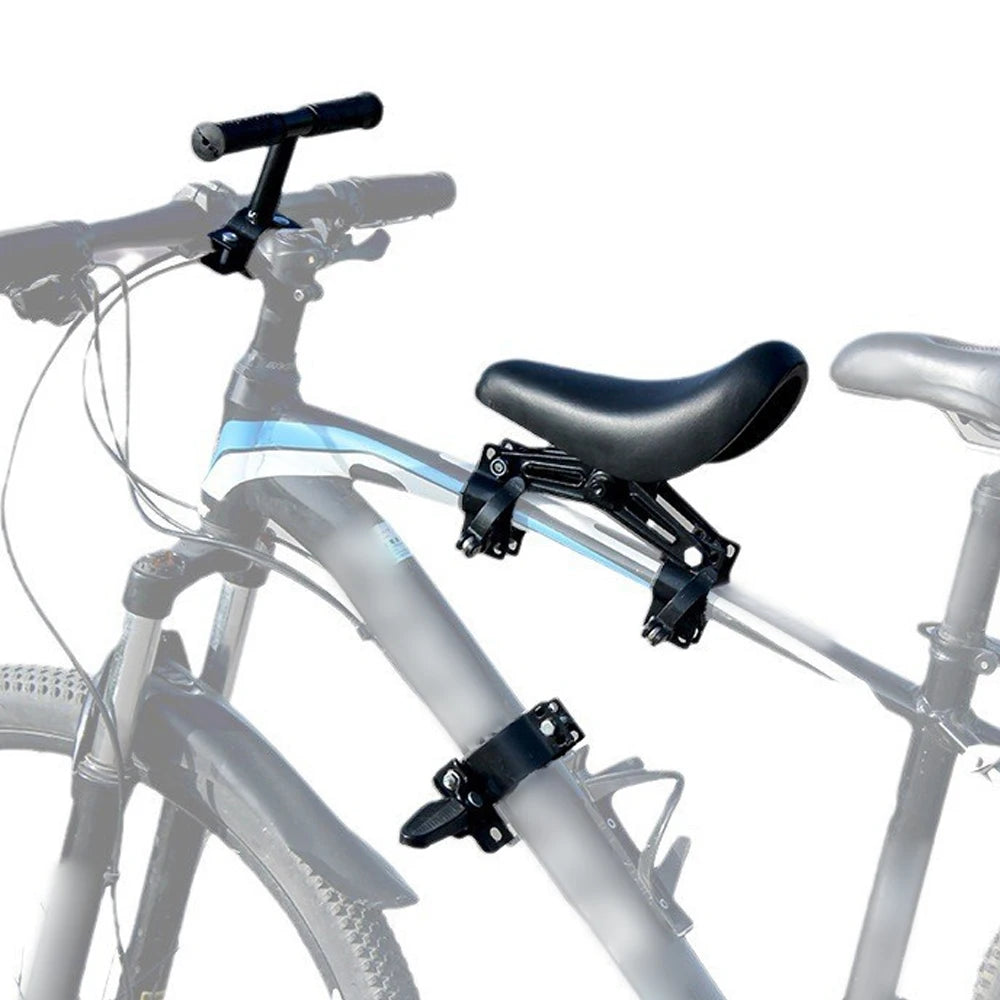 Front Mounted Bicycle Seats with Handlebars and Foot Pedals for Kids Children