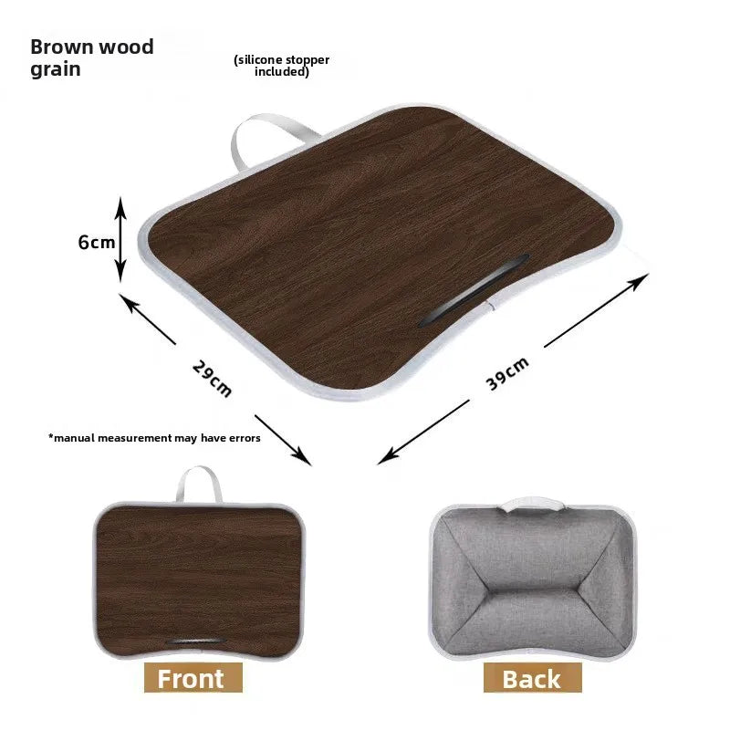 Multifunctional Portable Small Table Board Lap Computer Desk Tablet Computer Bed Desk with Handle Free Stopper Lap Desk Gaming