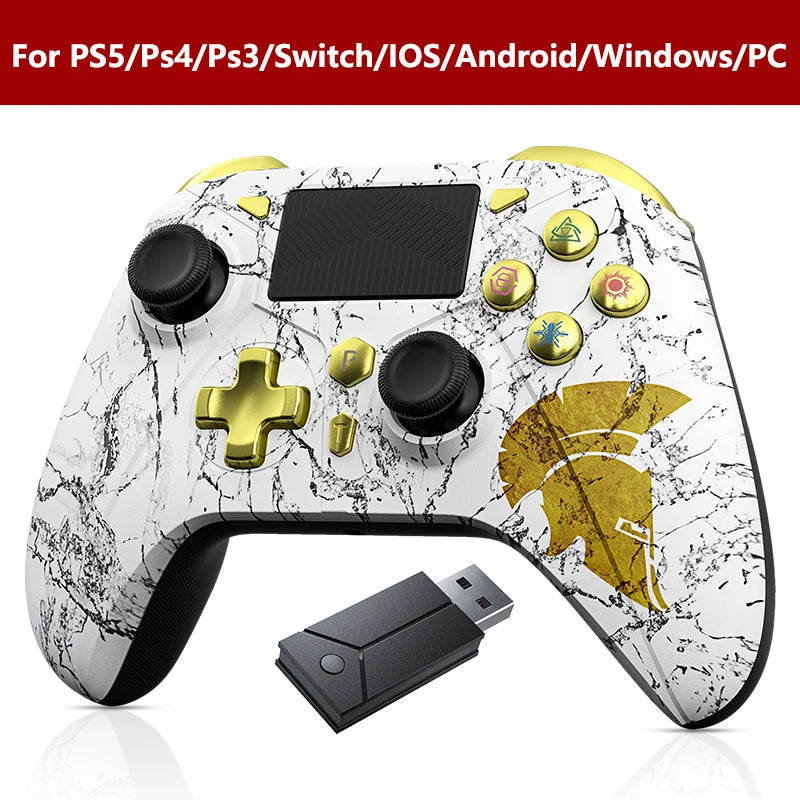 Gamepad for PS5 Console Wireless Controller, 6-Axis Gyro Dual Vibrate Hall Effect, W/ Turbo Touchpad, Gaming Control Joystick