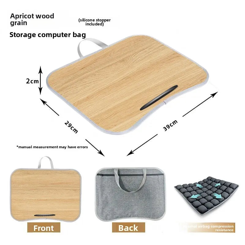 Multifunctional Portable Small Table Board Lap Computer Desk Tablet Computer Bed Desk with Handle Free Stopper Lap Desk Gaming