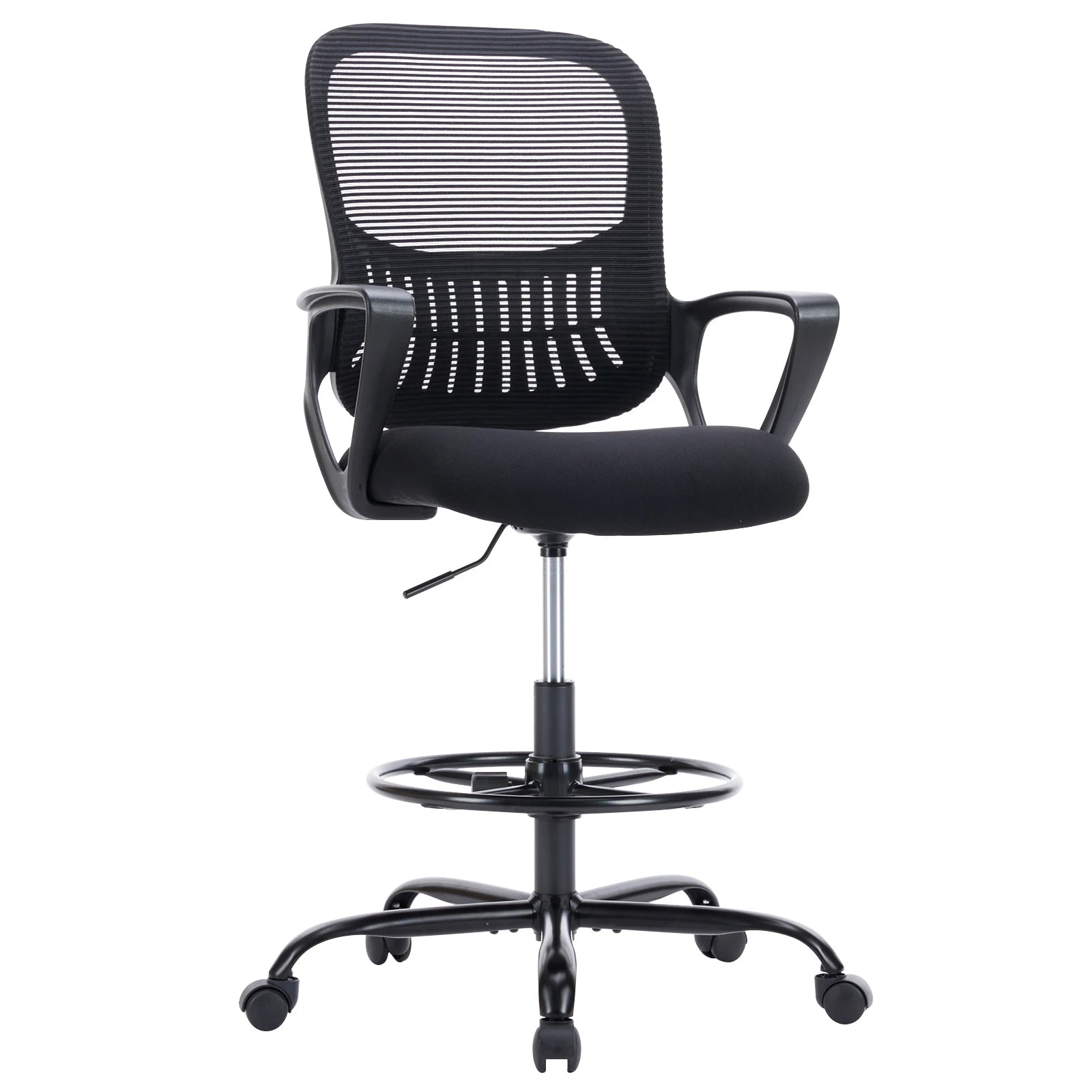 JHK Ergonomic Mesh Backrest Office Desk Chair Adjustable Height Computer Rolling Work Swivel Gaming Chairs With Wheels For Home