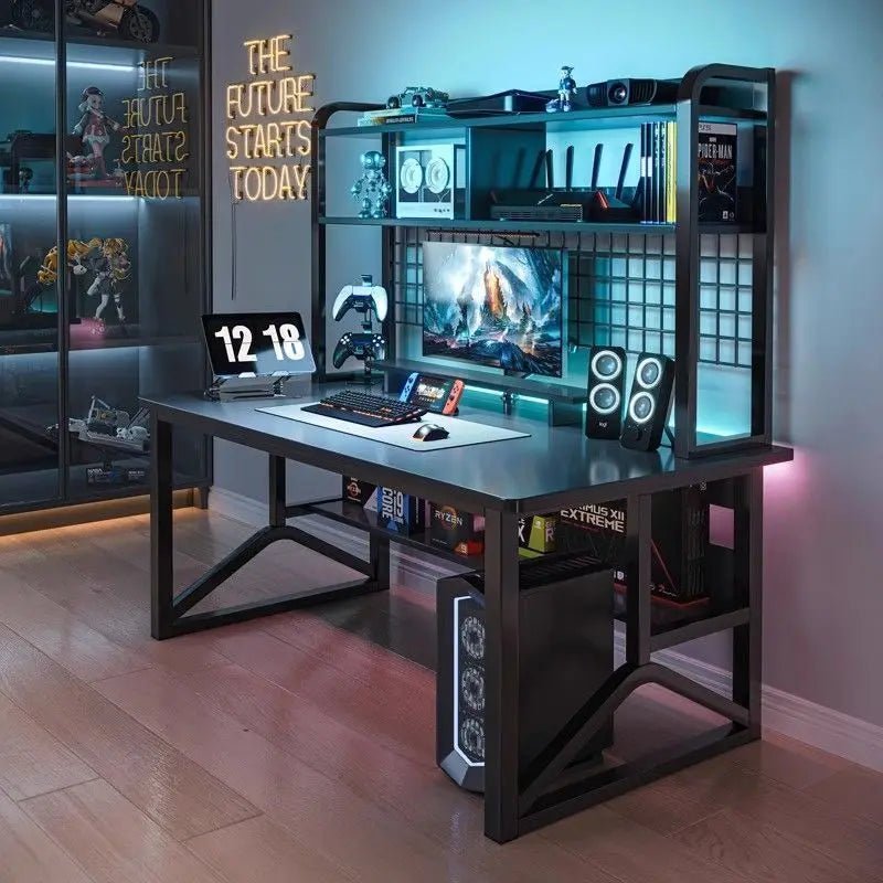 Office Computer Desk Computer Desk Gaming Desk Sturdy Home Gamer Table Metal Legs Dormitory Student Tables Laptop Computer Desk