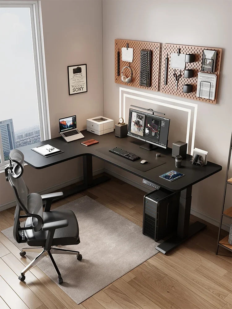 Corner Computer Table Gaming Table Game Live Streaming Host Live Intelligent Electric Lifting IL Type Corner