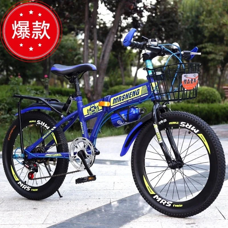 Folding Children's Mountain Bike 18/20/22/24 Inch Boys And Girls Bicycle Big Middle School Children Elementary School Bicycle