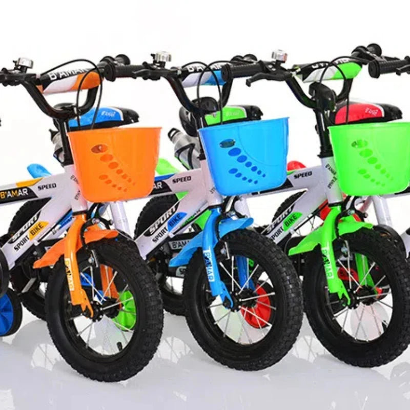 Children Bike Boys Girls Toddler Bicycle Adjustable Height Kid Bicycle with Detachable Basket for 2-7 Years Old Multiple sizes