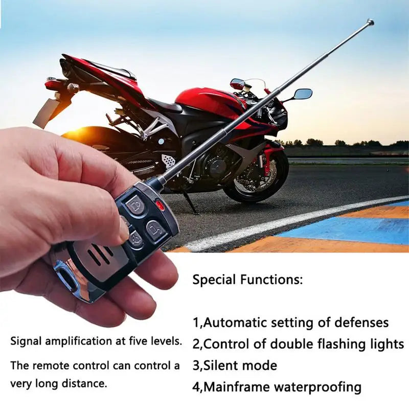 Scooter Alarm Anti Theft Alarm Systems With Remote Control Vehicle Alert Device Waterproof Security Alarm System Motorcycle