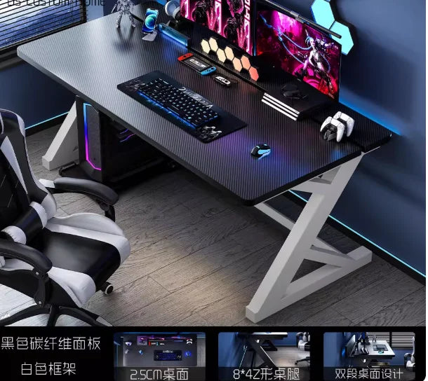 Gaming Desk , New Design Modern Black RGB Gaming Desk ,For Home Office Custom Computer Table Custom Game Table, Work Desk