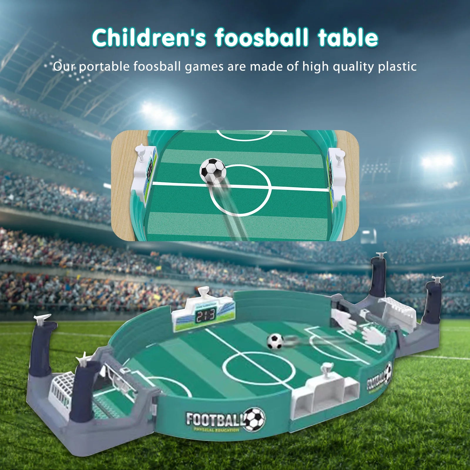 Interactive Table Soccer Game Table Soccer Double Battle Table Interactive Puzzle Board Game Two-Person Football Game Kids Gift