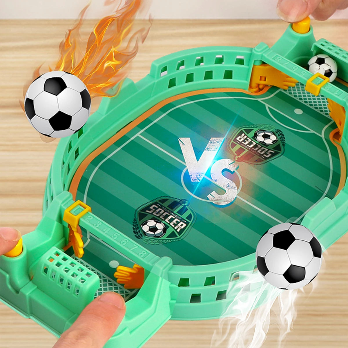 Football Table Mini Tabletop Interactive Game, Soccer Tabletops Competition Sports Games Desktop Catapult Toys for Family Game
