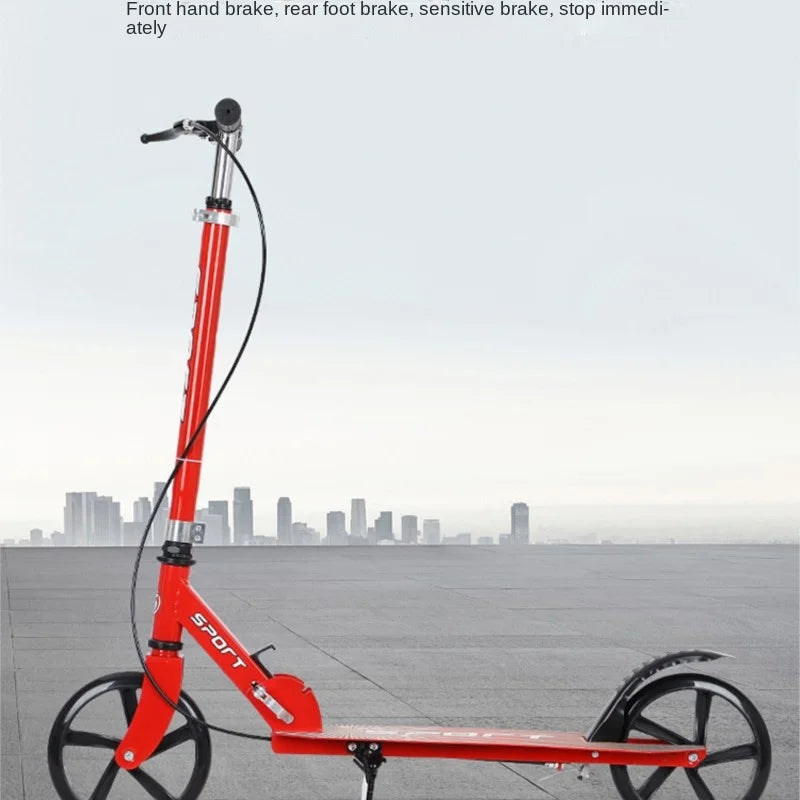 Two Wheel Scooter Strolling Youth And Children For Mobility Large Wheel Folding Scooter Kickboard Children's Skateboards Scooter