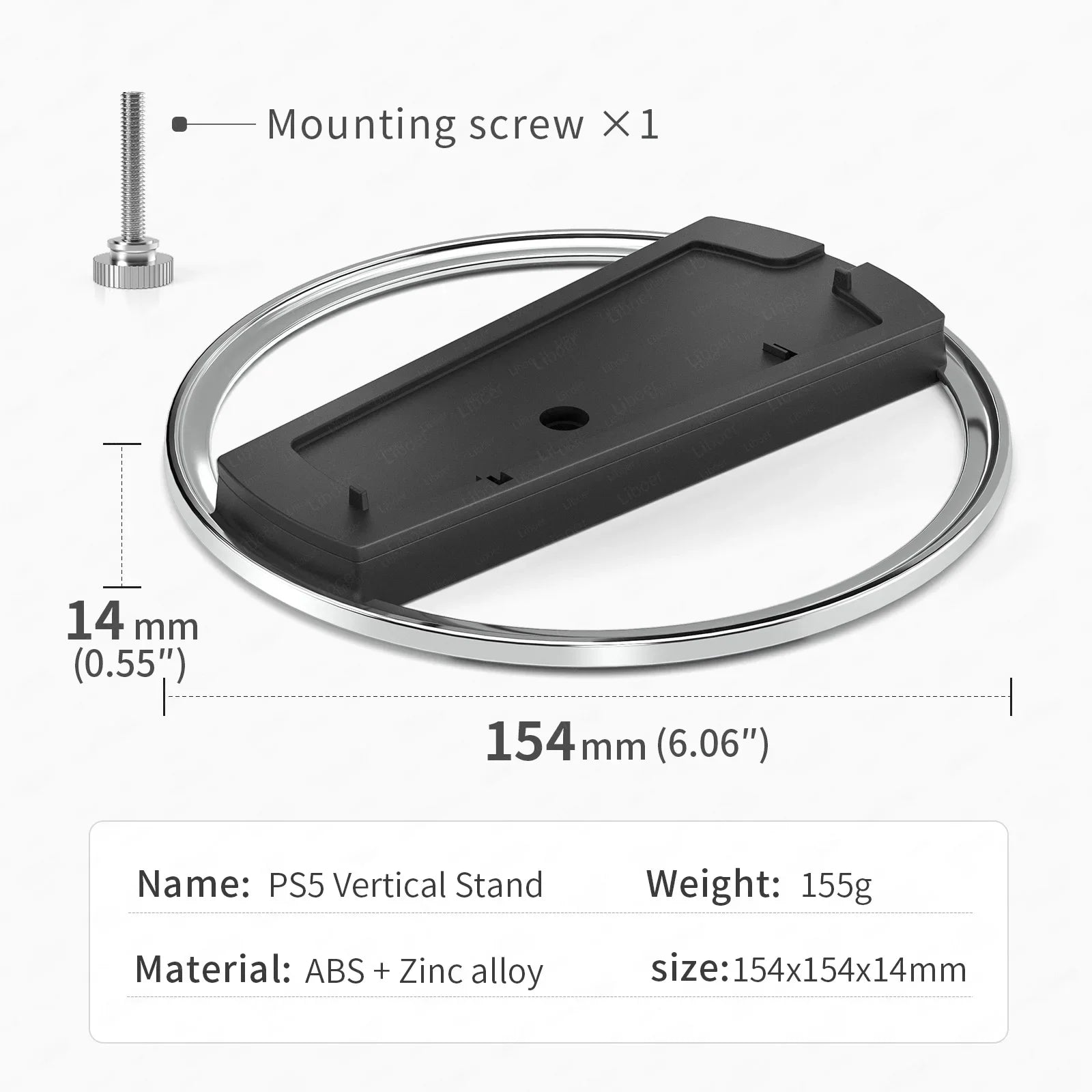 Portable Metal Vertical Stand for PS5 Slim/Pro Digital Disk Version Anti-Slip Base Holder for PS5 Pro Console Accessories