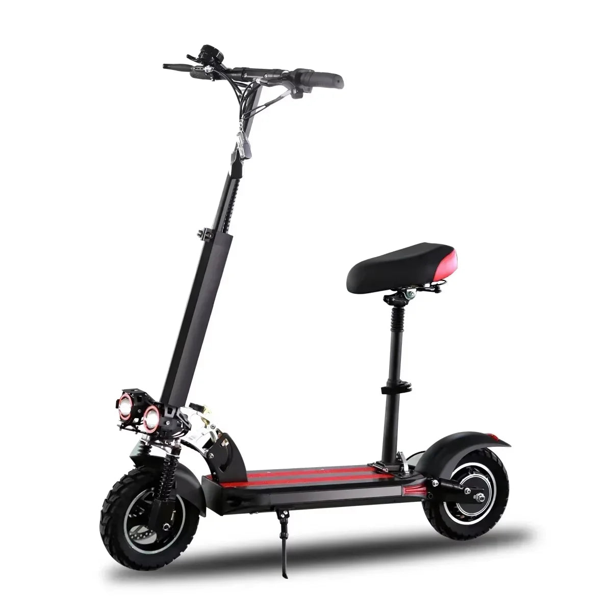 1200W Powerful Electric Scooter 48V 21Ah 31Mph 31-37Miles Range 11'' Tires Dual Shock Absorbing Folding EScooter for Adults