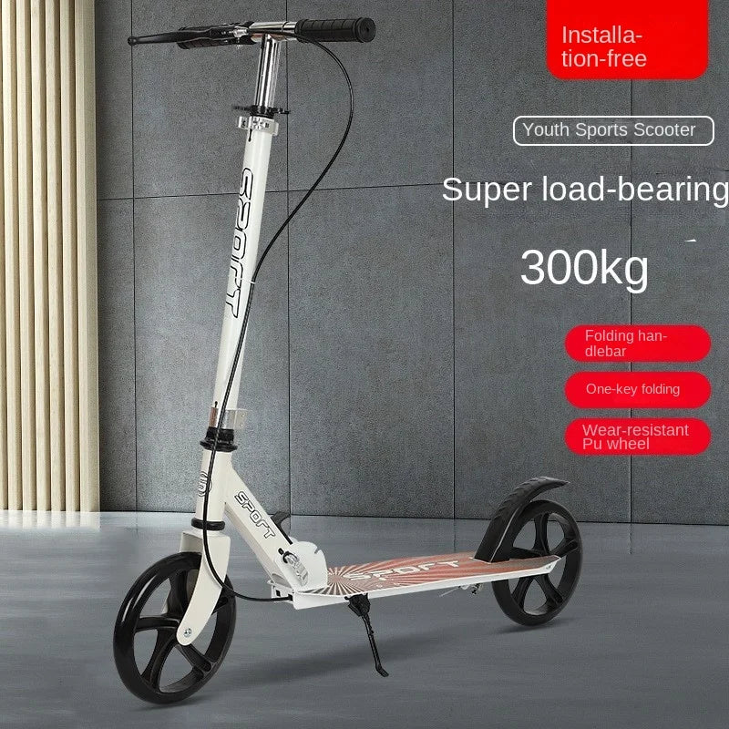 Two Wheel Scooter Strolling Youth And Children For Mobility Large Wheel Folding Scooter Kickboard Children's Skateboards Scooter