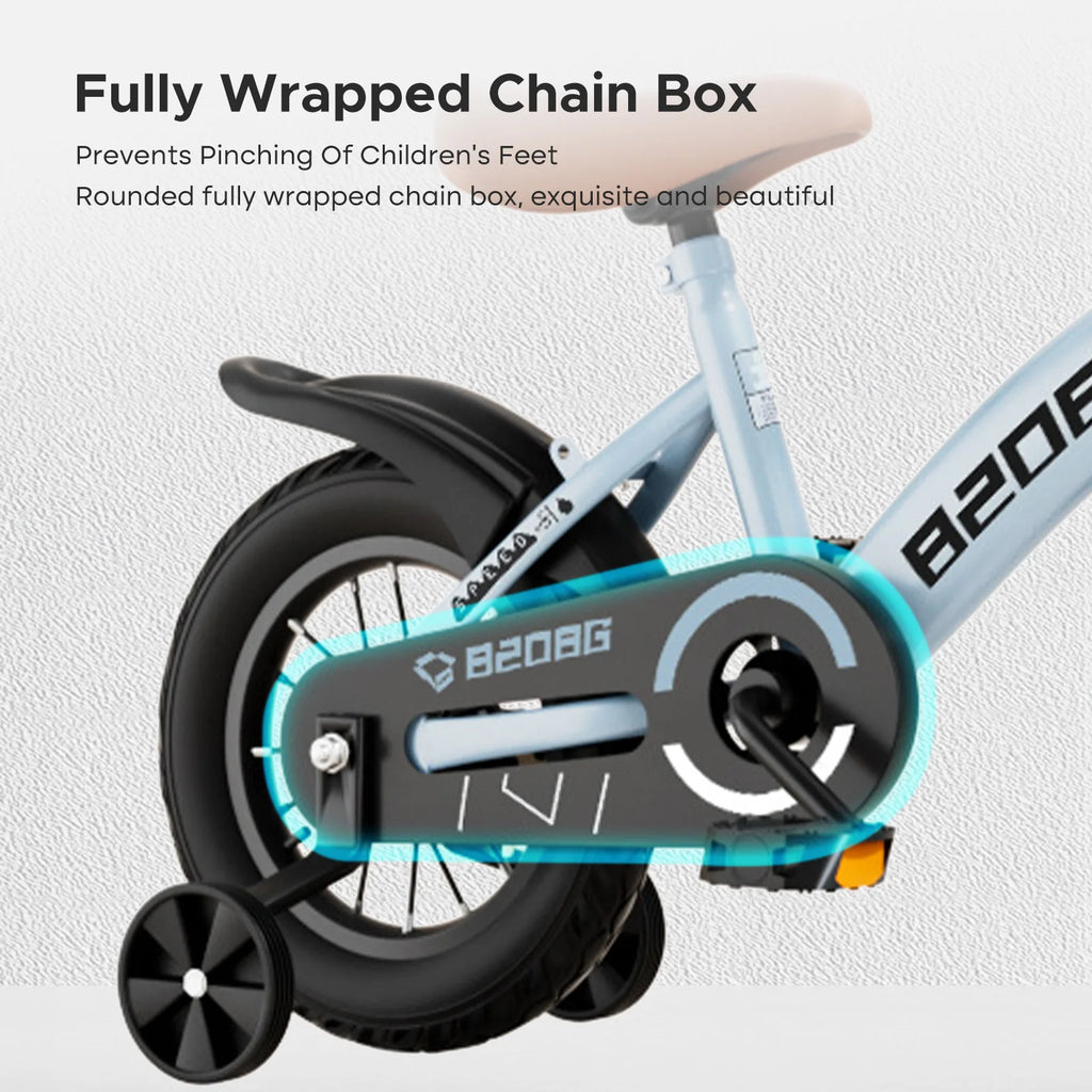 14" Kids Bike with Training Reels & Basket Children Bikes Gift for Boys and Girls Age 3-5 Toddler Bike with Dual Brakes for Begi