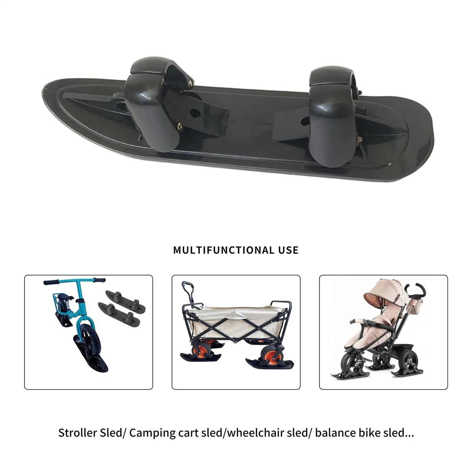 Scooter Ski Sled Kids Winter Balance Scooter Ski Board Sled Glider Snowboards for Cycling Bicycle Jogging Sports Outdoor Paths