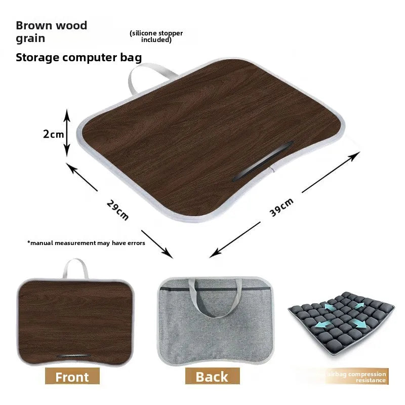 Multifunctional Portable Small Table Board Lap Computer Desk Tablet Computer Bed Desk with Handle Free Stopper Lap Desk Gaming