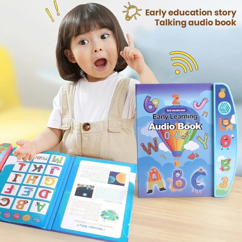 Children Electronic Book English Educational Sound Reading Machine Smart Electronic Books Story for Kids Students Children Gifts