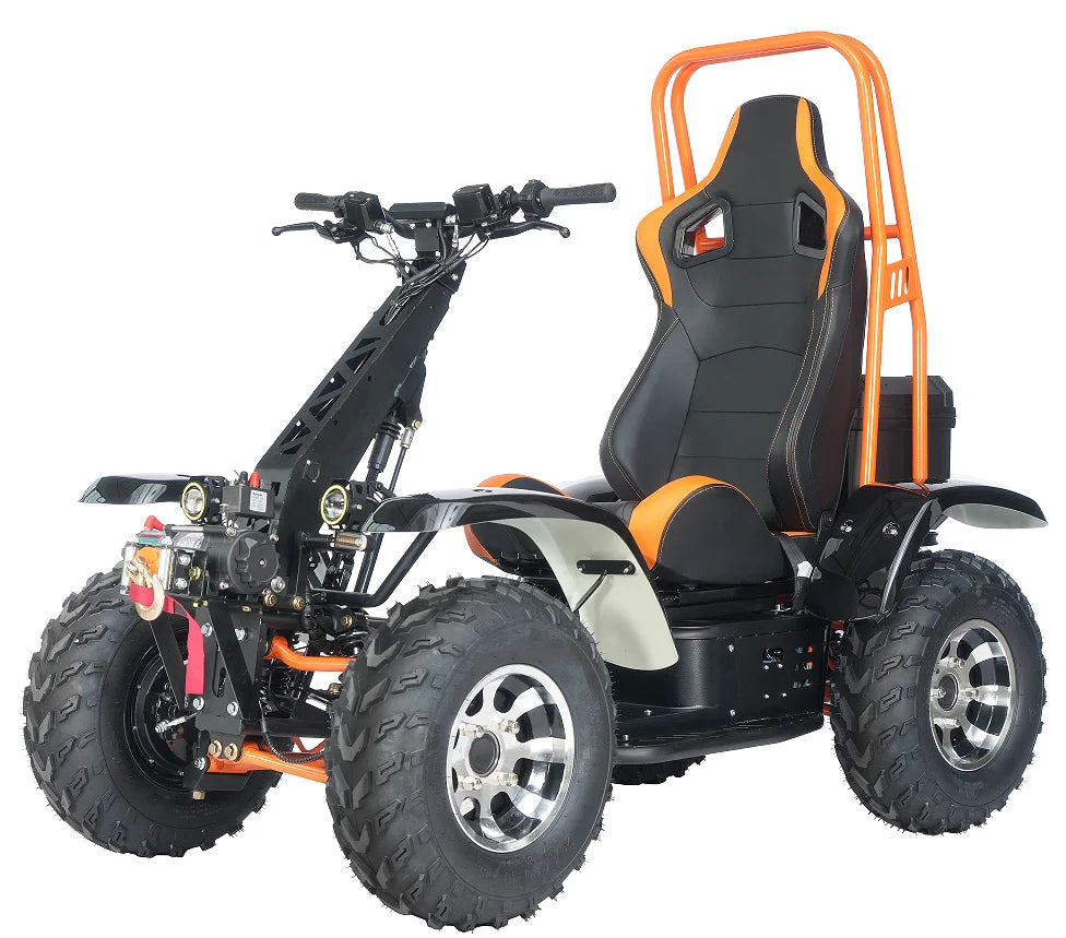 SPC 5KW 60V 4WD Electric Scooter with 6000W Motor Power 50km/h Farm Use CE 4*4 ATV COC EEC Certified Sensor Max Load 200kg Sumei