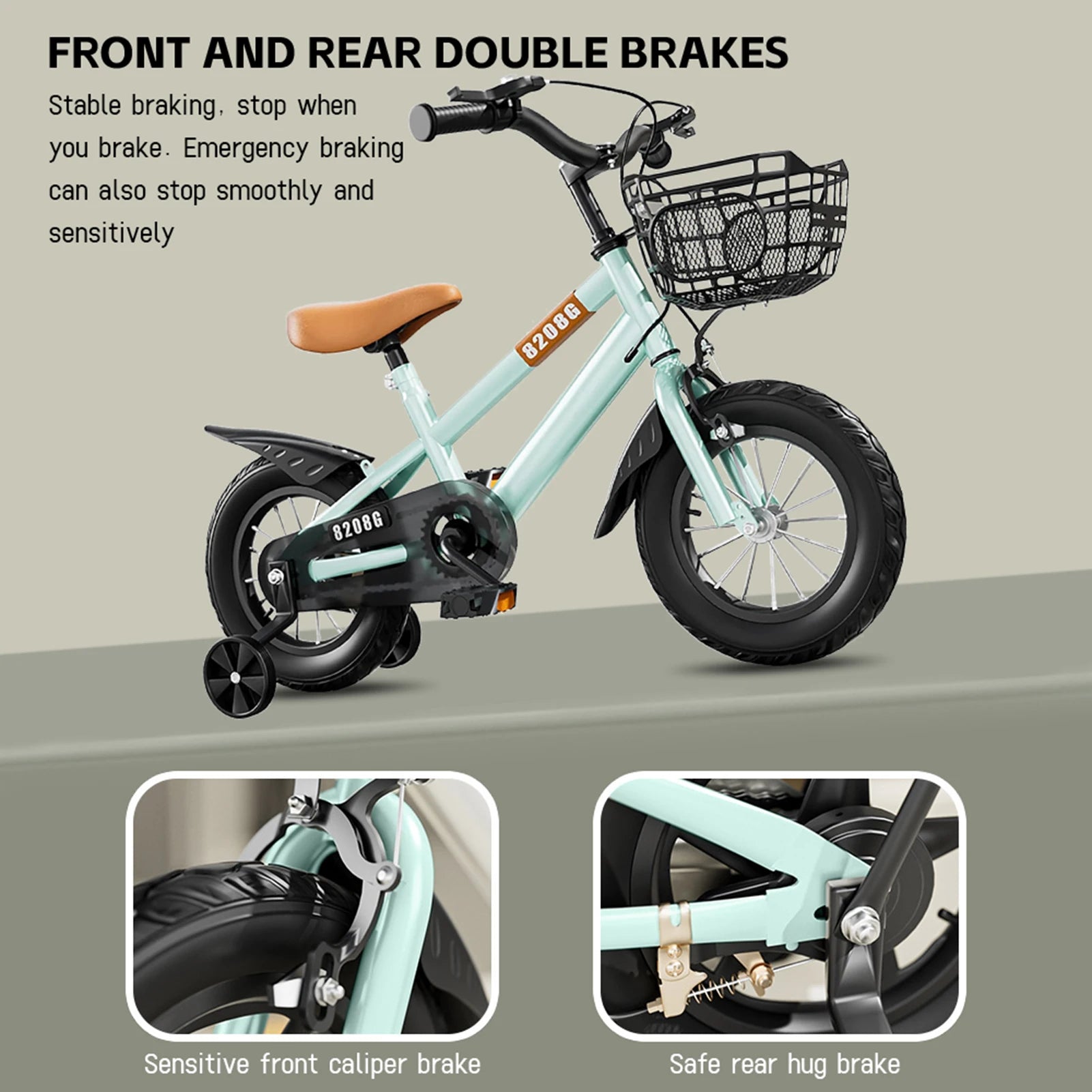 14inch 16inch Kids Bike Bicycle for Girls Ages 3-7 Years with Training Wheels Basket Kids Bicycle