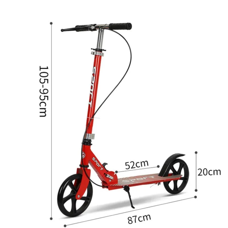 Two Wheel Scooter Strolling Youth And Children For Mobility Large Wheel Folding Scooter Kickboard Children's Skateboards Scooter